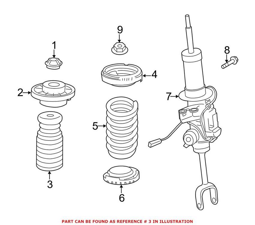 BMW Suspension Strut Bellows - Front 31336856436